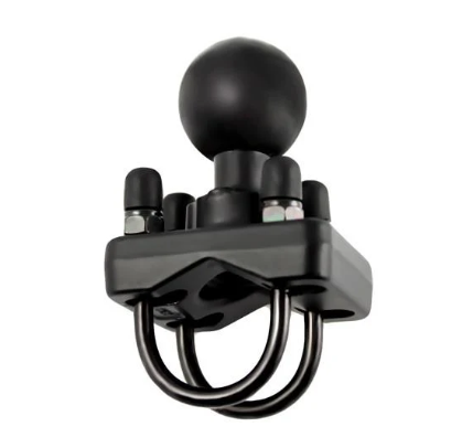 RAM 1.5" BALL WITH DOUBLE U-BOLT 1-1.25" DIAMETER