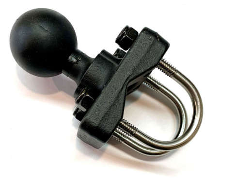 RAM 1.5" BALL WITH DOUBLE U-BOLT 1-1.25" DIAMETER