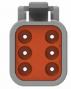 DTM 6 CIRCUIT PLUG CONNECTOR
