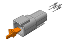 DTM 4 CIRCUIT RECEPTACLE CONNECTOR KIT