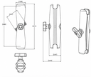 RAM LONG DOUBLE SOCKET ARM C SIZE