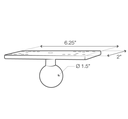 RAM RECTANGULAR PLATE STD BALL C SIZE