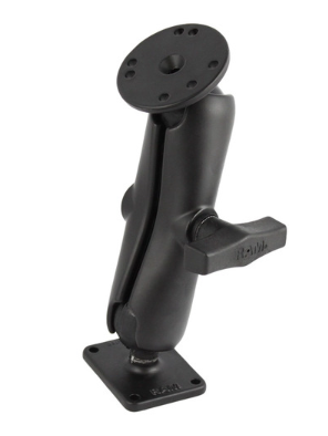 RAM DOUBLE C SIZE BALL MOUNT WITH ROUND AND RECTANGULAR PLATES