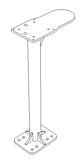 GNSS Mast, Painted (700mm) Suit JD, Trimble, Precision Technology