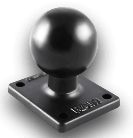 RAM BALL BASE WITH 1.5" x 2" 4 HOLE PATTERN C SIZE