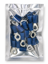 PRE-INSULATED RING TERMINAL (1.0-2.6MM CABLE) BLUE 5MM STUD (PACK OF 20)