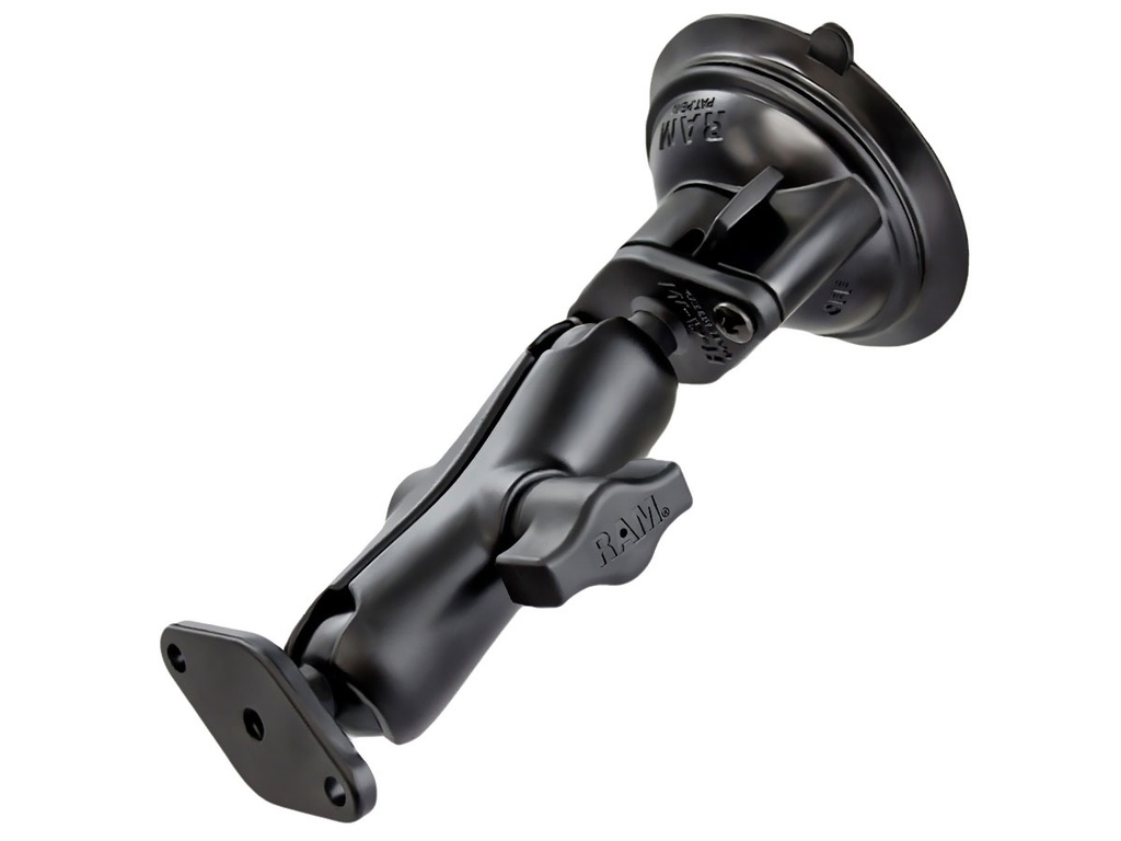RAM SUCTION MOUNT WITH DIAMOND PLATE END